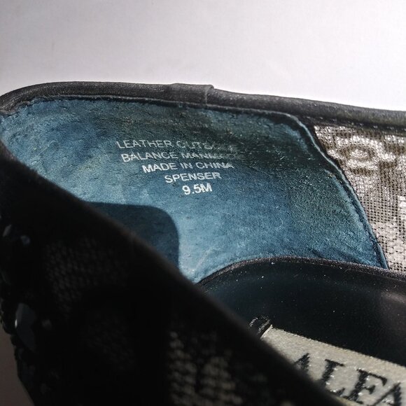 Alfani, Black Lace Peep Toe Pumps, Size 9.5, NWT - Picture 7 of 8